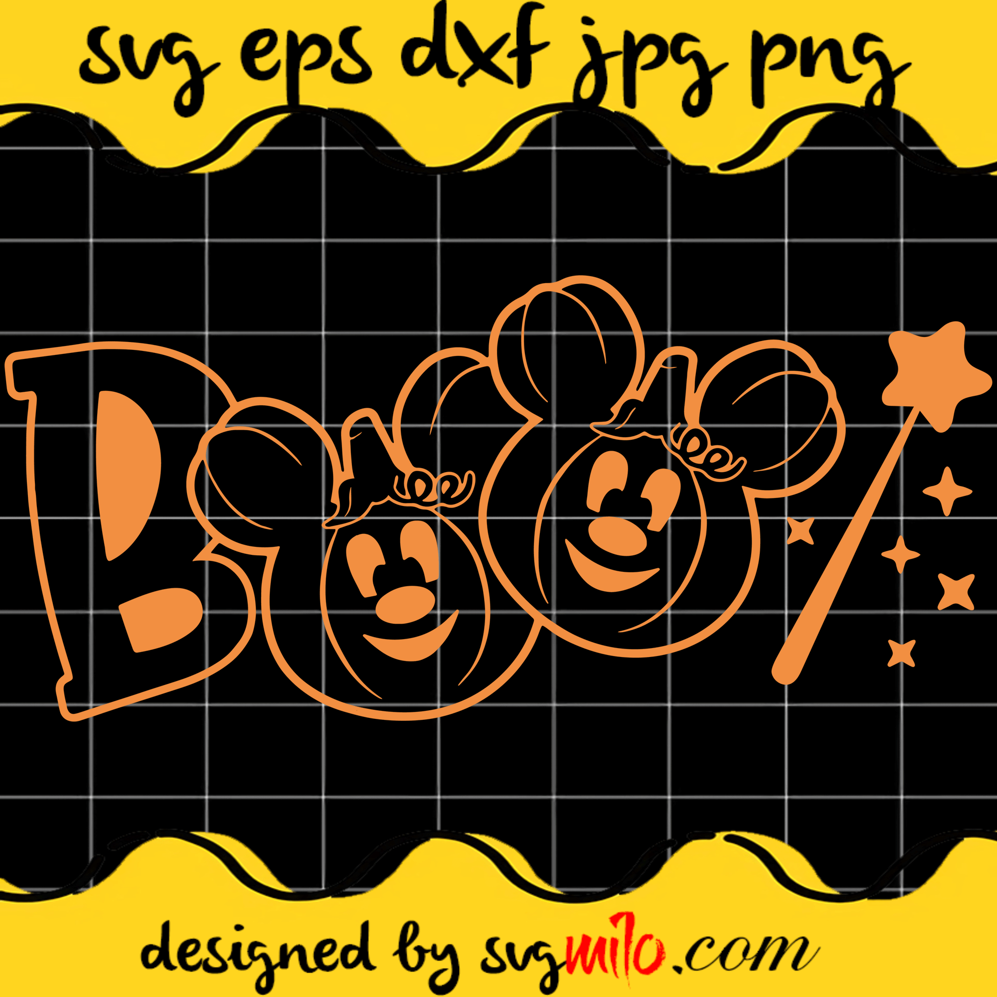 Boo Svg, Halloween SVG, Mickey SVG Cricut cut file, Silhouette cutting file,Premium Quality SVG - SVGMILO