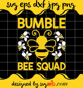 Bumble Bee Squad cut file for cricut silhouette machine make craft handmade 2021 - SVGMILO