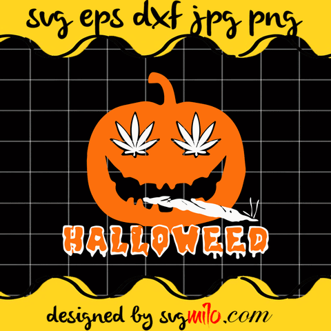 Cannabis SVG, Pumpkin SVG, Halloween SVG Cricut file, Silhouette cutting file,Premium Quality SVG - SVGMILO
