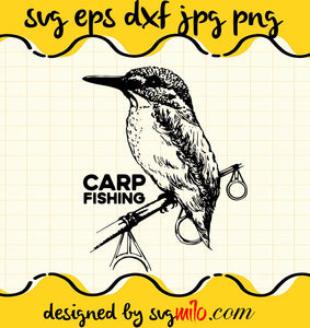 Carp Fishing cut file for cricut silhouette machine make craft handmade - SVGMILO
