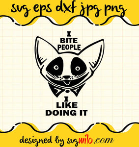 Cat I Bite People I Like Doing It cut file for cricut silhouette machine make craft handmade - SVGMILO