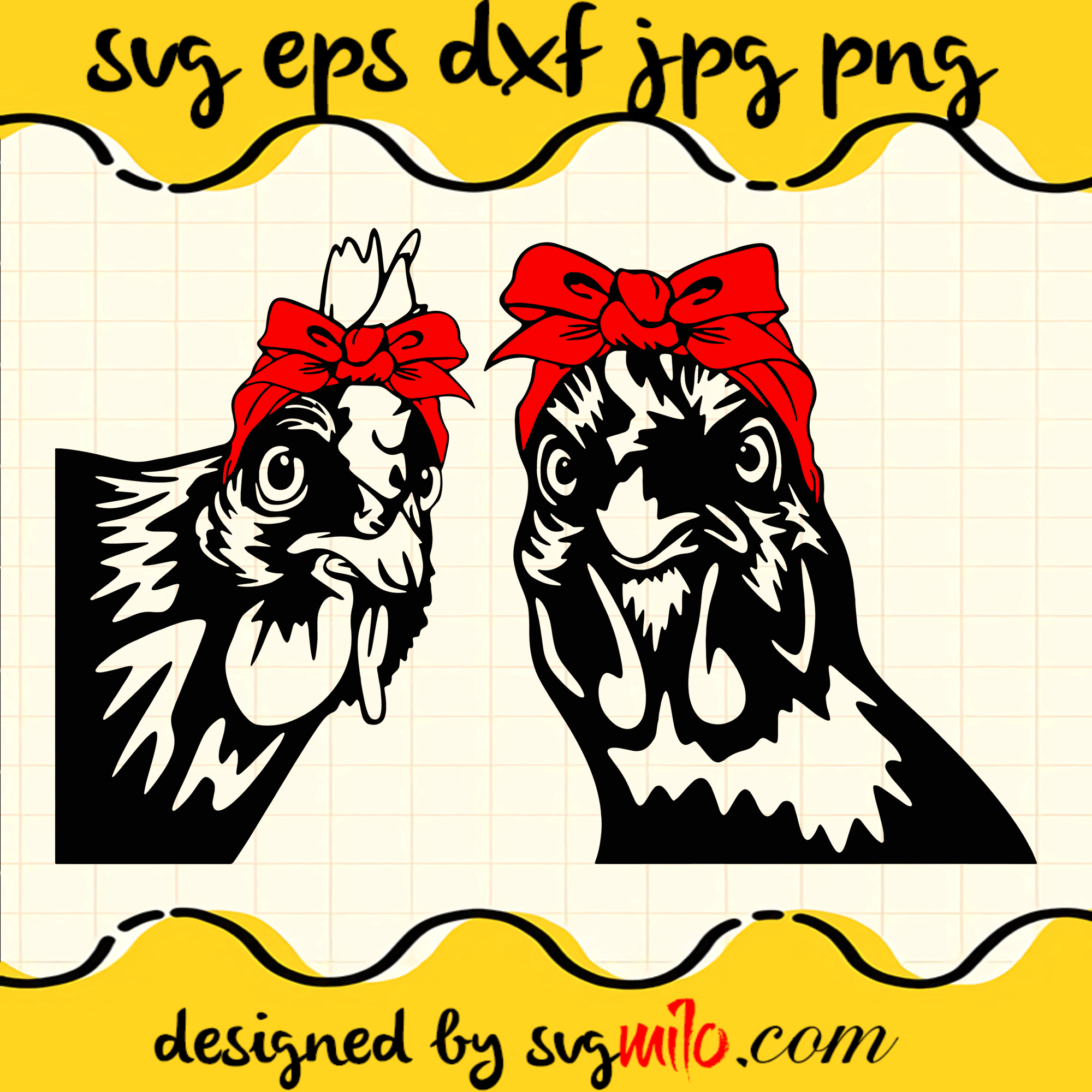 Chicken SVG, EPS, PNG, DXF, Premium Quality - SVGMILO