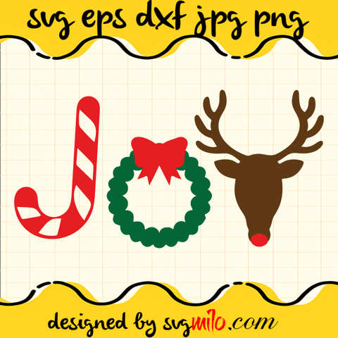 Christmas Joy SVG Cricut cut file, Silhouette cutting file,Premium Quality SVG - SVGMILO