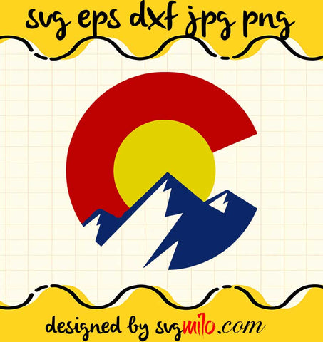 Colorado Flag Mountain Baseball File SVG Cricut cut file, Silhouette cutting file,Premium quality SVG - SVGMILO