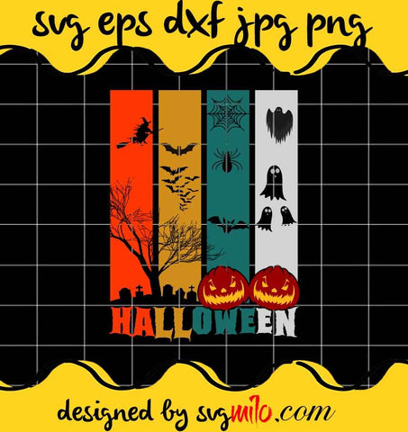 Colorful Halloween File SVG Cricut cut file, Silhouette cutting file,Premium quality SVG - SVGMILO
