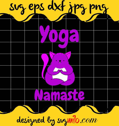 Cute Animal Yoga Namaste File SVG Cricut cut file, Silhouette cutting file,Premium quality SVG - SVGMILO
