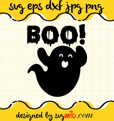 Cute Ghost File SVG Cricut cut file, Silhouette cutting file,Premium quality SVG - SVGMILO