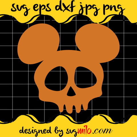 Disney Mickey Mouse Skull Halloween Cricut cut file, Silhouette cutting file,Premium Quality SVG - SVGMILO