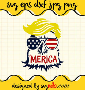 Donald Trump Eagle Merica cut file for cricut silhouette machine make craft handmade - SVGMILO