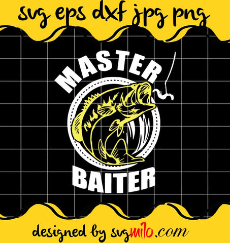 Fishing Master Baiter cut file for cricut silhouette machine make craft handmade - SVGMILO