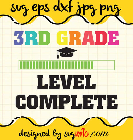 Graduation 3rd Grade Leve Complete File SVG PNG EPS DXF – Cricut cut file, Silhouette cutting file,Premium quality SVG - SVGMILO