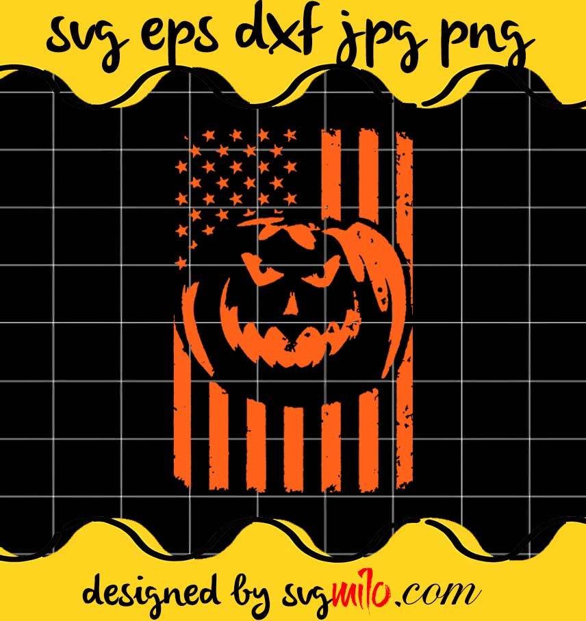 Halloween American Flag File SVG Cricut cut file, Silhouette cutting file,Premium quality SVG - SVGMILO