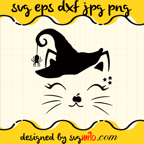 Halloween Cat SVG, EPS, PNG, DXF, Premium Quality - SVGMILO