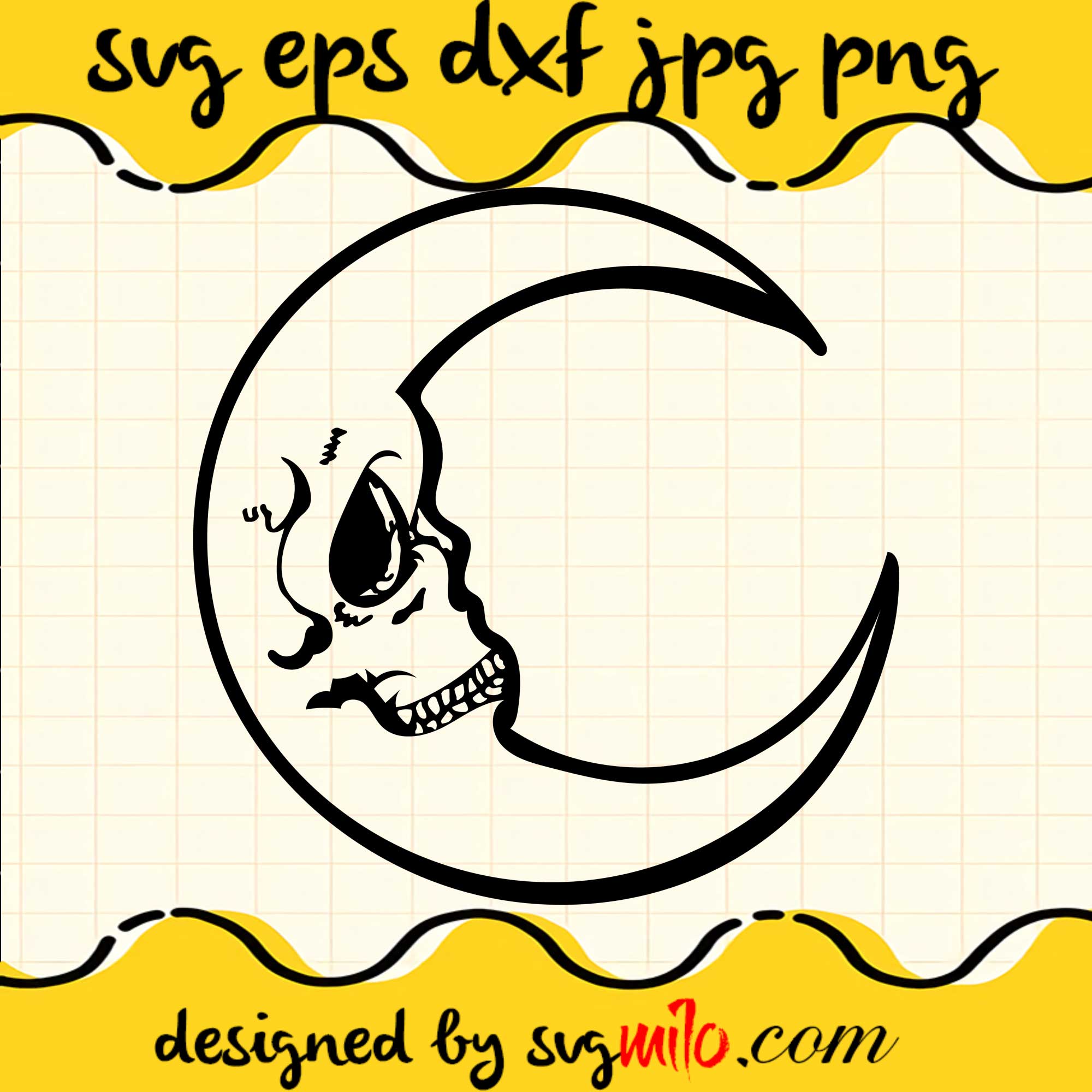 Free Halloween Moon Vector - Download in Illustrator, EPS, SVG