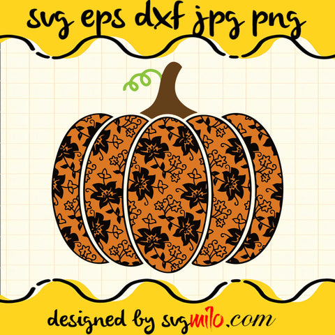Halloween Pumpkin Mandala SVG Cut Files For Cricut Silhouette,Premium Quality SVG - SVGMILO