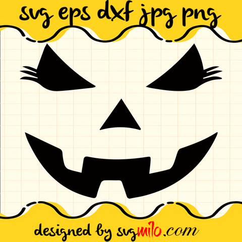 Halloween SVG, Face Pumpkin SVG, EPS, PNG, DXF, Premium Quality - SVGMILO