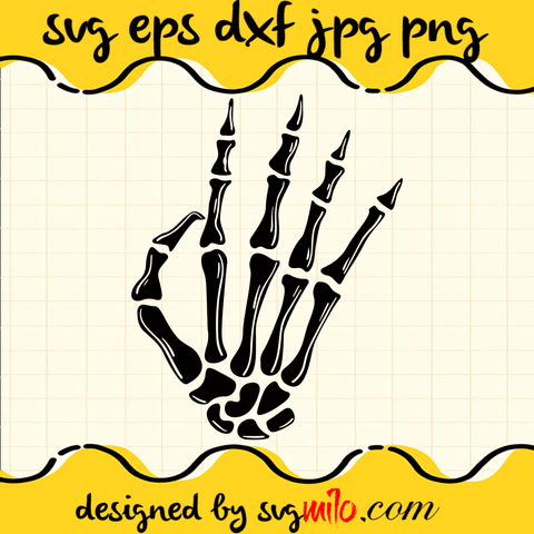 Hand Bone Halloween SVG, Halloween SVG, EPS, PNG, DXF, Premium Quality - SVGMILO