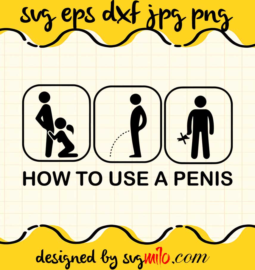 How To Use A Penis cut file for cricut silhouette machine make craft handmade - SVGMILO