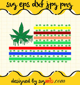 LGBT Weed Marijuana Cannabis Gay Pride American Flag File SVG PNG EPS DXF – Cricut cut file, Silhouette cutting file,Premium quality SVG - SVGMILO