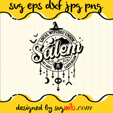 Local Witches Union Salem SVG PNG DXF EPS Cut Files For Cricut Silhouette,Premium quality SVG - SVGMILO