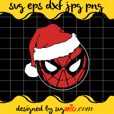 Marvel Christmas Spider-Man Santa Hat SVG, Christmas SVG, EPS, PNG, DXF, Premium Quality - SVGMILO