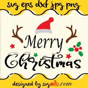 Merry Christmas SVG, Christmas SVG Cricut cut file, Silhouette cutting file,Premium Quality SVG - SVGMILO