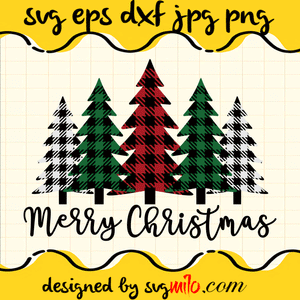 Merry Christmas Tree SVG, Christmas SVG, Santa SVG, EPS, PNG, DXF, Premium Quality - SVGMILO