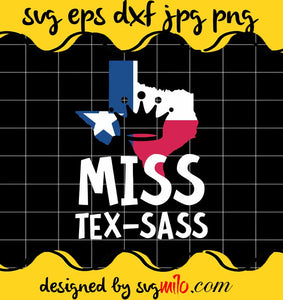 Miss Tex Sass cut file for cricut silhouette machine make craft handmade - SVGMILO