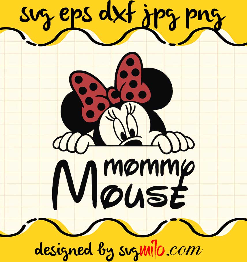 Mommy Mouse cut file for cricut silhouette machine make craft handmade - SVGMILO