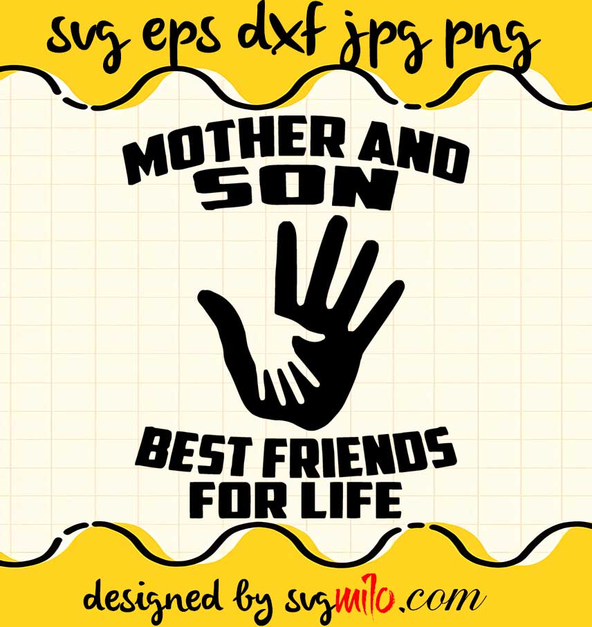 Mother And Son Best Friends For Life cut file for cricut silhouette machine make craft handmade - SVGMILO