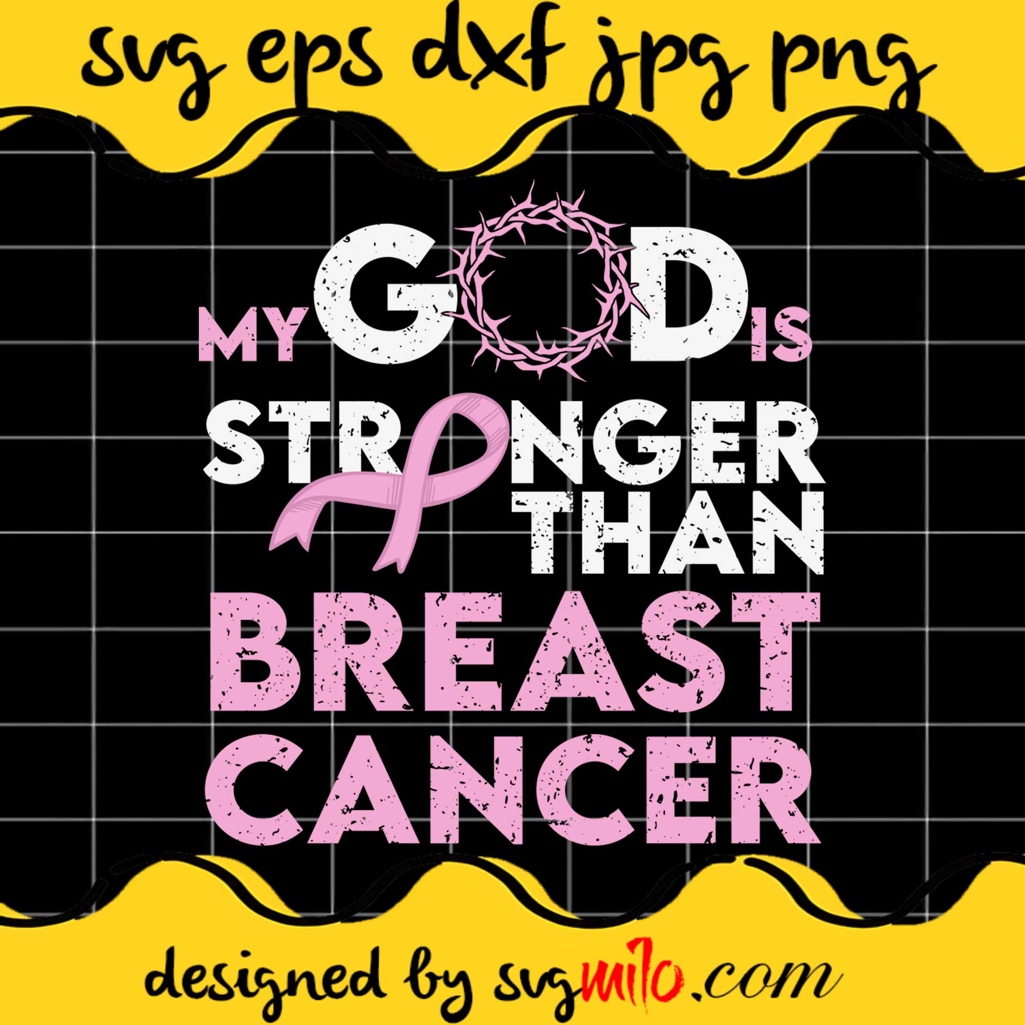 My God Is Stronger Than SVG Cut Files For Cricut Silhouette,Premium quality SVG - SVGMILO
