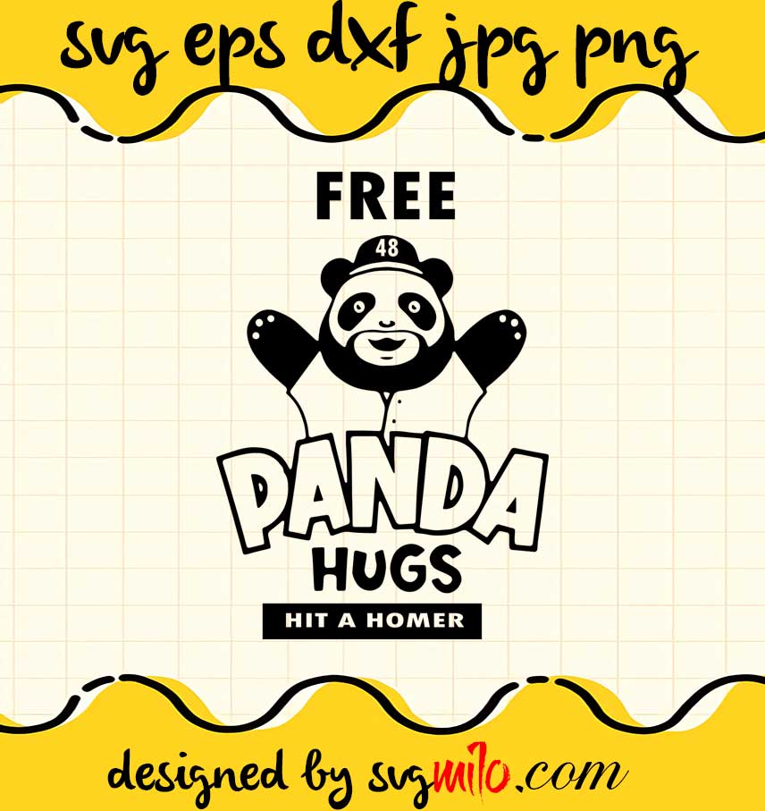 Panda Hugs Cute Panda Baseball For Lovers cut file for cricut silhouette machine make craft handmade - SVGMILO