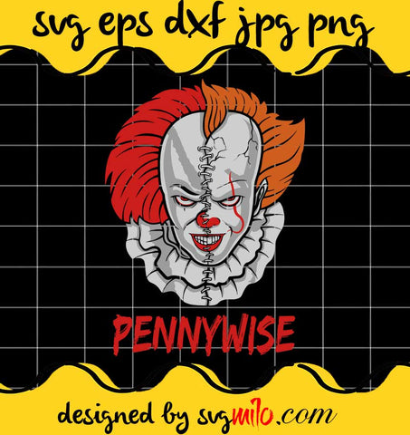 Pennywise Art, Pennywise Clown File SVG Cricut cut file, Silhouette cutting file,Premium quality SVG - SVGMILO