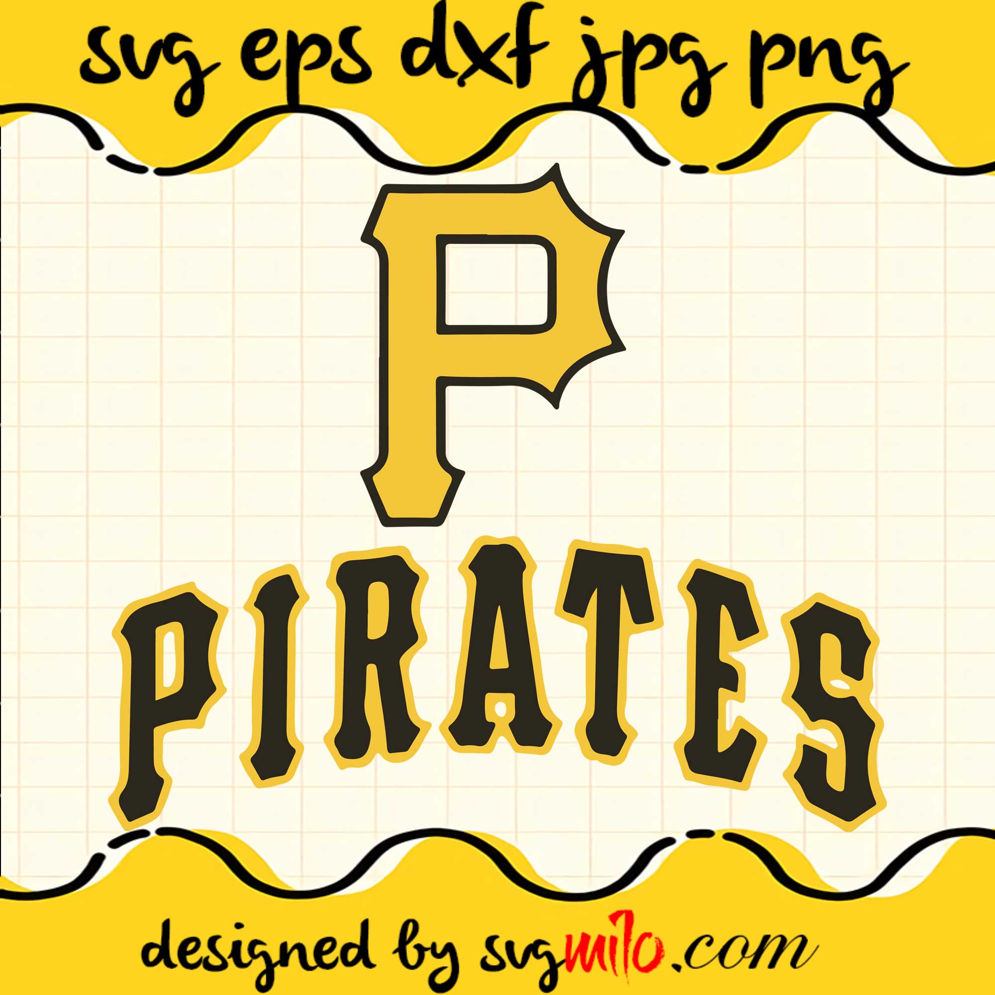 Pittsburgh Pirates Logo MLB Baseball SVG Cut Files For Cricut
