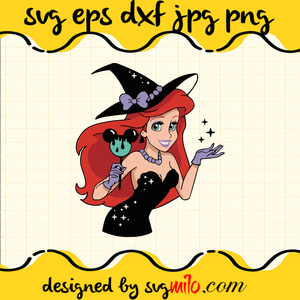 Princess  Witch SVG, Halloween SVG Cricut file, Silhouette cutting file,Premium Quality SVG - SVGMILO