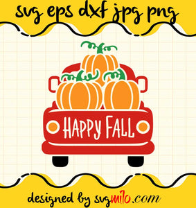 Pumpkin Truck Fall Truck File SVG Cricut cut file, Silhouette cutting file,Premium quality SVG - SVGMILO