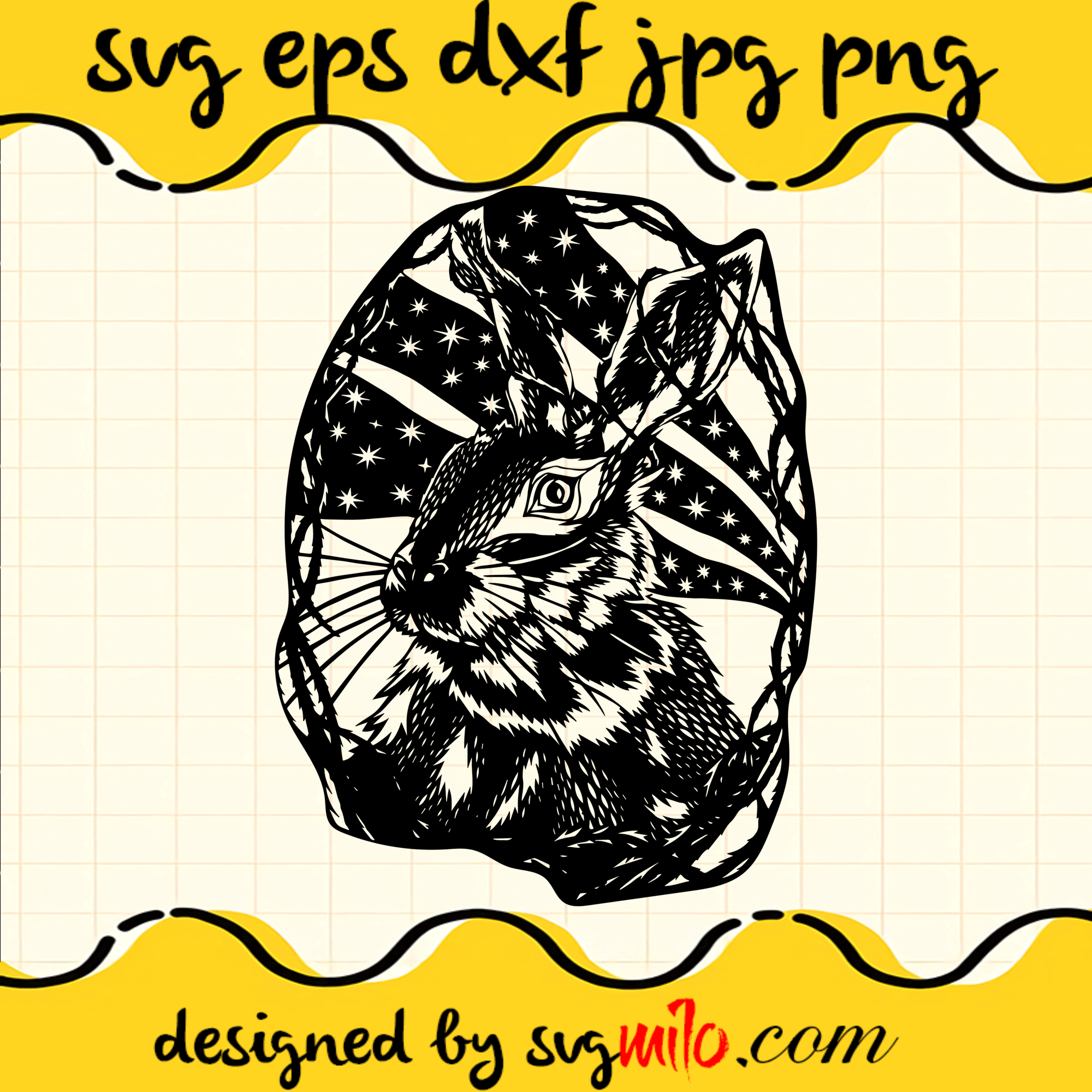 Rabbit SVG, EPS, PNG, DXF, Premium Quality - SVGMILO