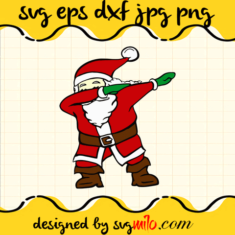 Santa Dabbing Funny Christmas SVG, Christmas SVG, Santa SVG, EPS, PNG, DXF, Premium Quality - SVGMILO