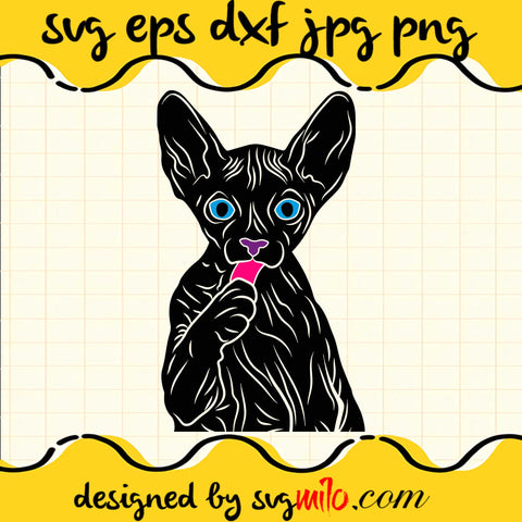 Sphynx Cat SVG Cut Files For Cricut Silhouette,Premium Quality SVG - SVGMILO