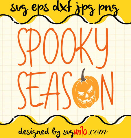 Spooky Season Cute Halloween Tee Fall Season File SVG Cricut cut file, Silhouette cutting file,Premium quality SVG - SVGMILO