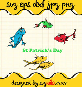St Patricks Day Fish cut file for cricut silhouette machine make craft handmade 2021 - SVGMILO