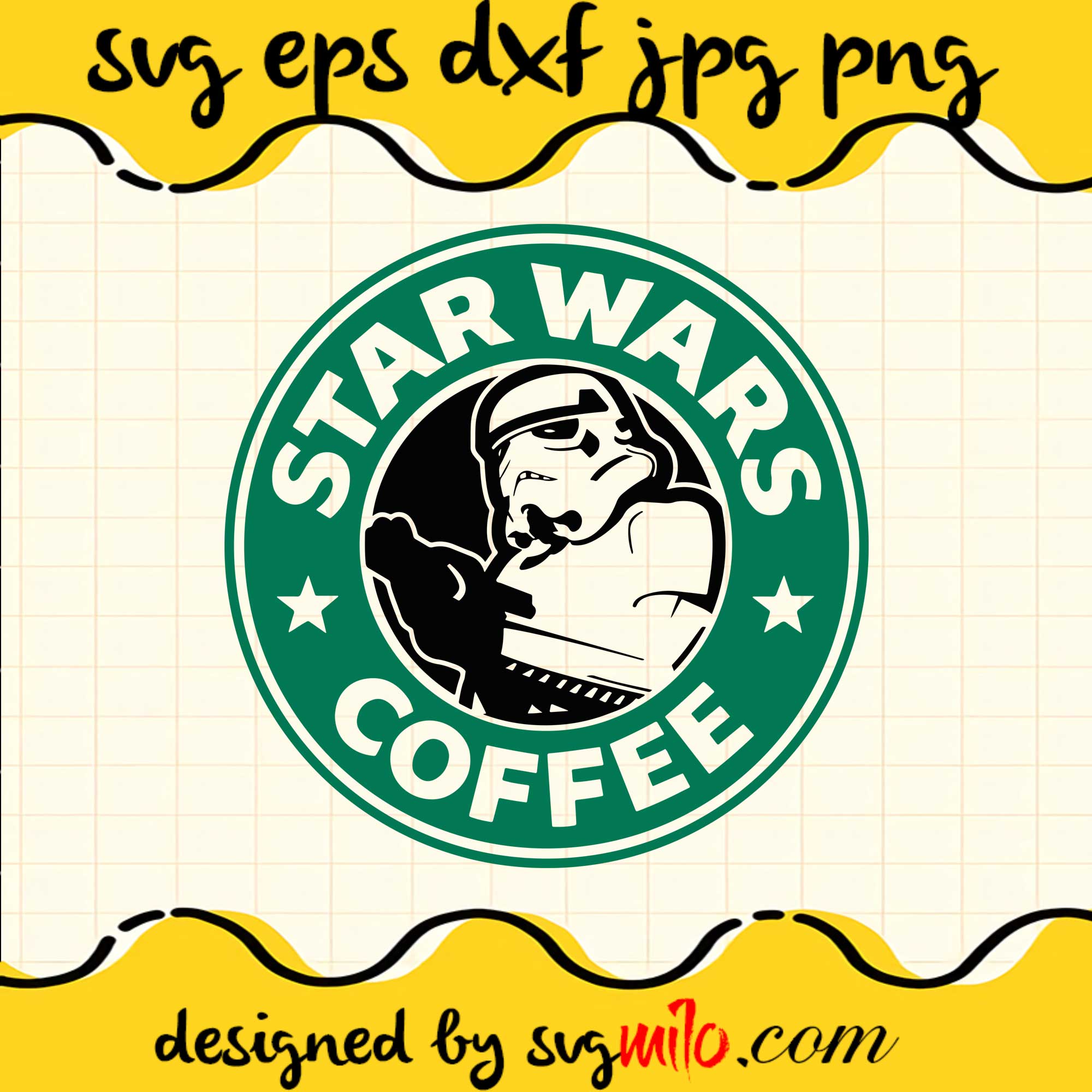 Starbucks Troooper SVG PNG DXF EPS Cut Files For Cricut Silhouette,Premium quality SVG - SVGMILO