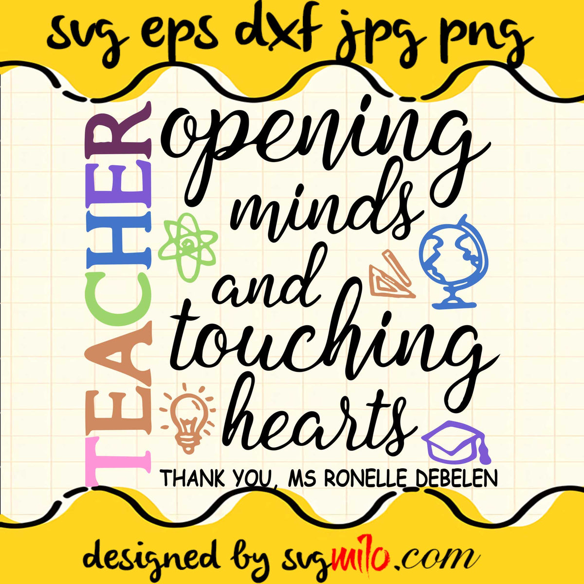 svgmilo-teacher-opening-minds-and-touching-heart-personalized-file-svg ...