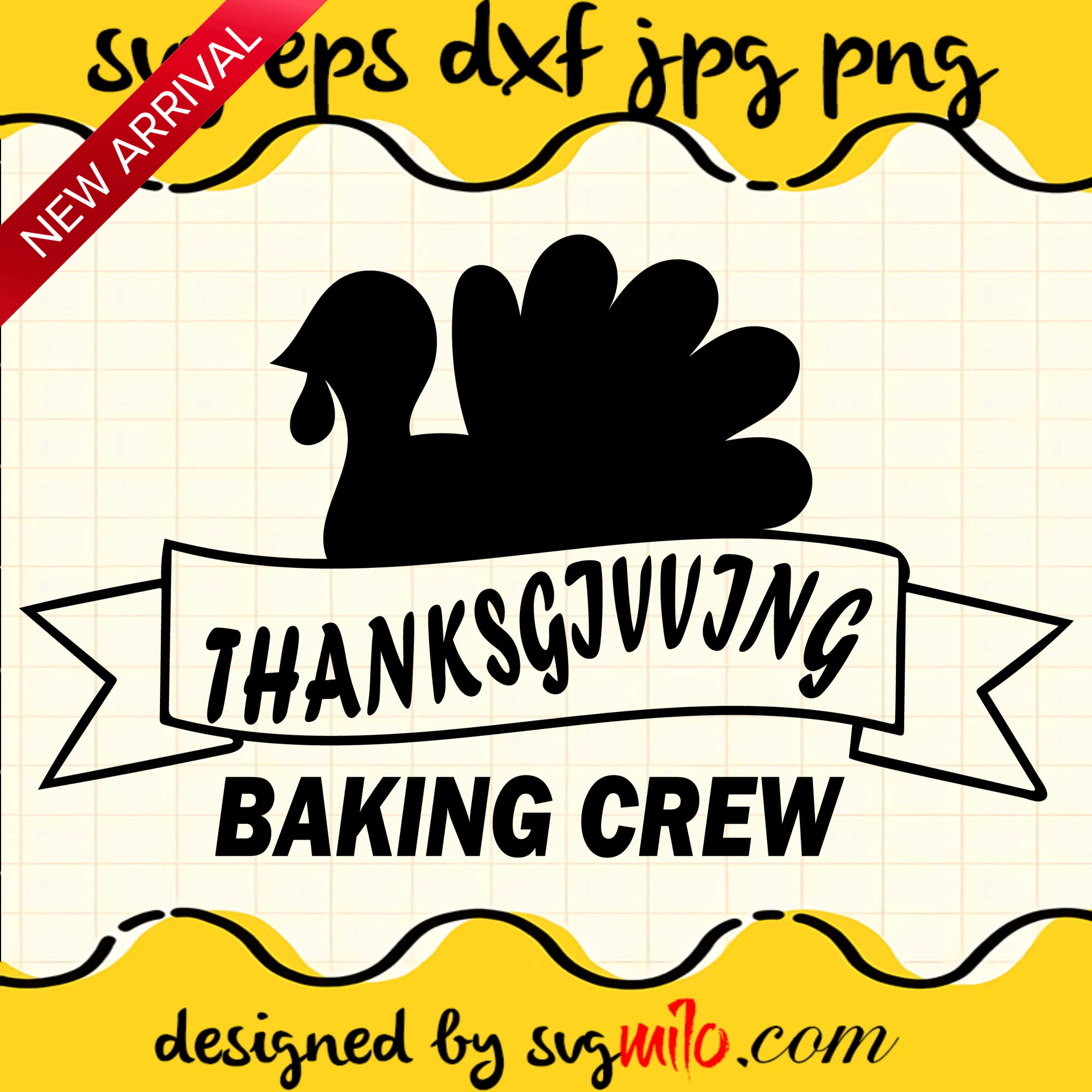 Thacksgiving Baking Crew File SVG Cricut cut file, Silhouette cutting file,Premium quality SVG - SVGMILO