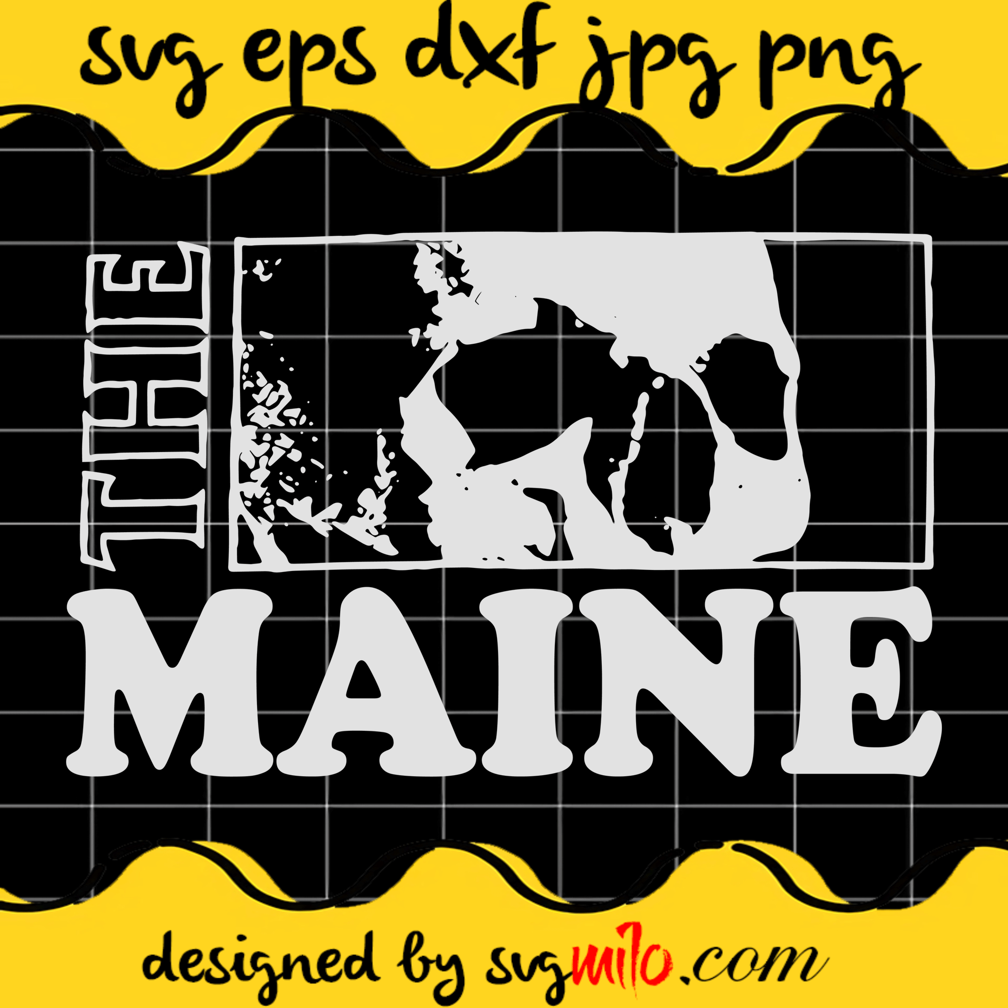 The Maine SVG, Halloween SVG, EPS, PNG, DXF, Premium Quality - SVGMILO