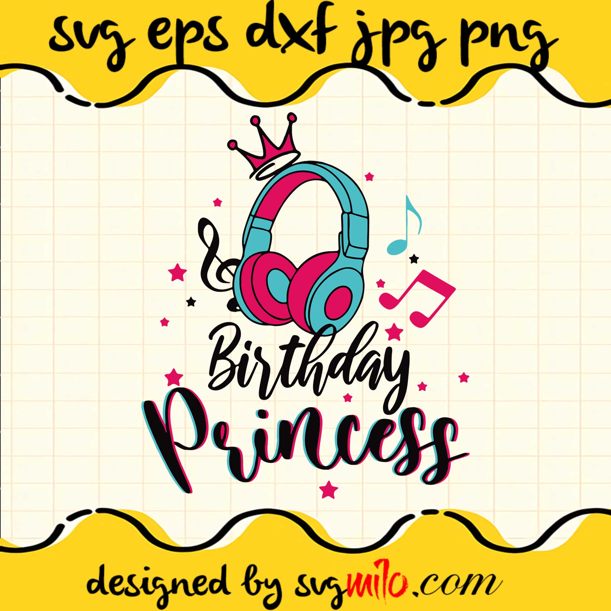 Tik Tok Birthday Princess SVG PNG DXF EPS Cut Files For Cricut Silhouette,Premium quality SVG - SVGMILO