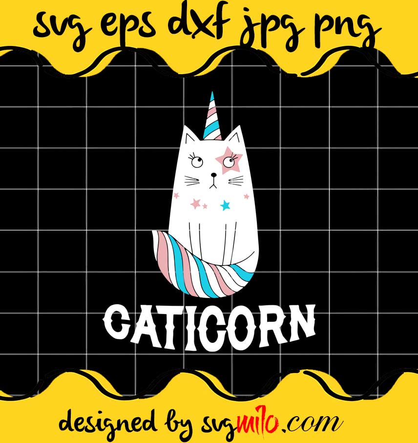 Unicorn Cat Cute Animal File SVG PNG EPS DXF – Cricut cut file, Silhouette cutting file,Premium quality SVG - SVGMILO