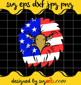 USA Eagle Face American Flag File SVG PNG EPS DXF – Cricut cut file, Silhouette cutting file,Premium quality SVG - SVGMILO