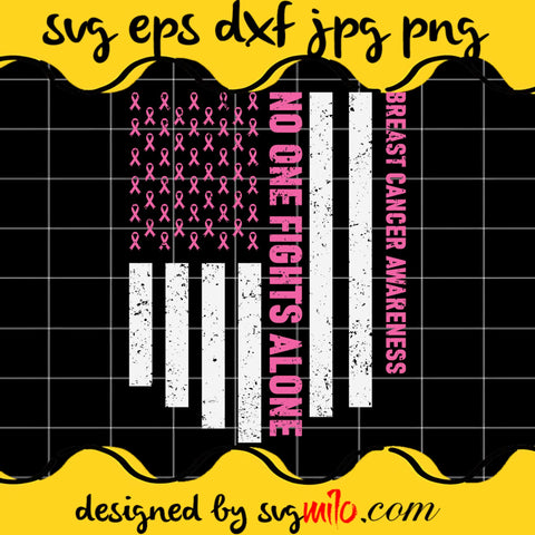 USA Flag Breast Cancer Awareness SVG Cut Files For Cricut Silhouette,Premium Quality SVG - SVGMILO