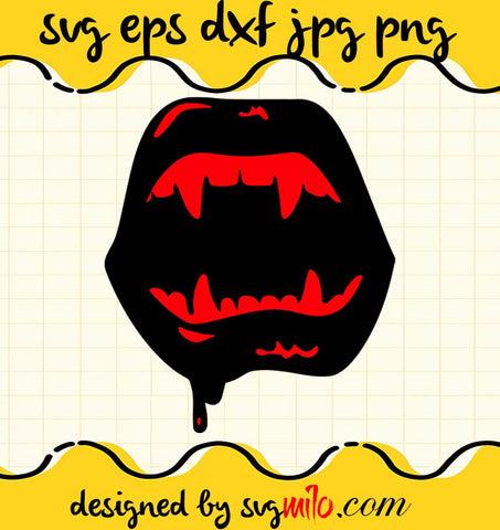 Vampirelips Halloween File SVG Cricut cut file, Silhouette cutting file,Premium quality SVG - SVGMILO